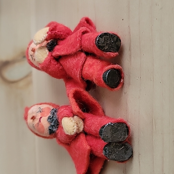 Antique Vintage Cloth Holiday ELF Dolls -2 - Picture 3 of 5